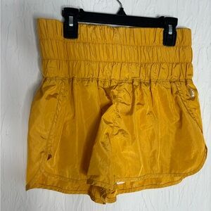 Free People The Way Home Shorts Size Medium Yellow